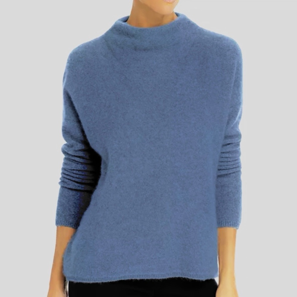 Vince boiled cashmere funnel neck sweater
